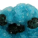 Malachite on Quartz Included By Chrysocolla - image 4