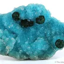 Malachite on Quartz Included By Chrysocolla - image 1