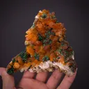 Malachite on Quartz with Hematite - image 1