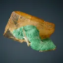 Malachite on Wulfenite - image 3
