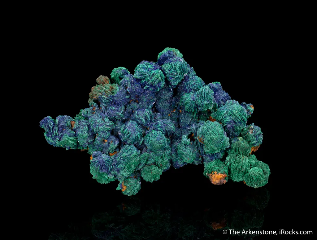 Malachite partial pseudo after Azurite image