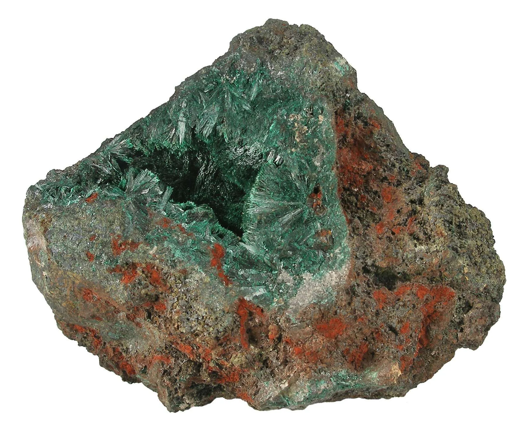 Malachite (Primary Crystals in Two Pockets, Ex Ae Foote) - image 2