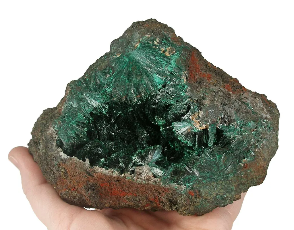 Malachite (Primary Crystals in Two Pockets, Ex Ae Foote) image