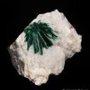 Malachite (primary) on Calcite - image 3