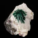 Malachite (primary) on Calcite - image 4