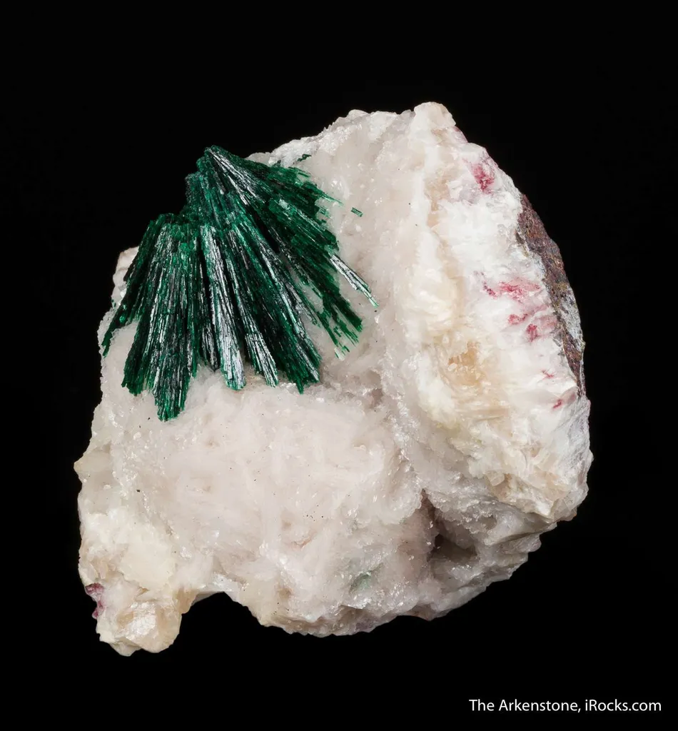 Malachite (primary) on Calcite - image 5