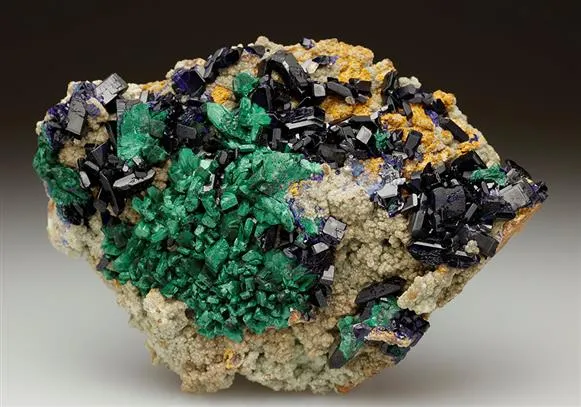 Malachite Ps. After Azurite with Azurite image