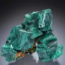 MALACHITE ps. after AZURITE with AZURITE and CERUSSITE - image 1