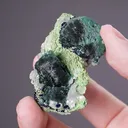 Malachite ps. after Azurite with Bayldonite and Cerussite - image 2