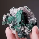 Malachite ps. after Azurite with Cerussite - image 2