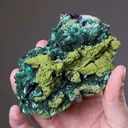 MALACHITE ps. after AZURITE with GARTRELLITE with AZURITE - image 2
