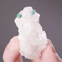 Malachite ps. after Cuprite on Calcite - image 2