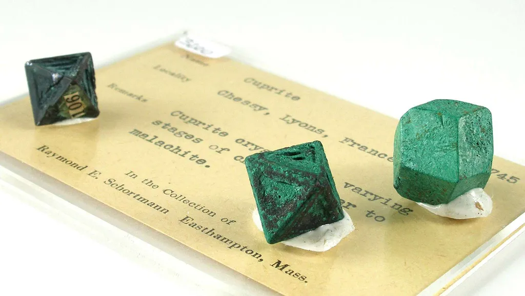 Malachite Ps. After Cuprite (Set Of 3 Distinct Crystal Habits) - image 3