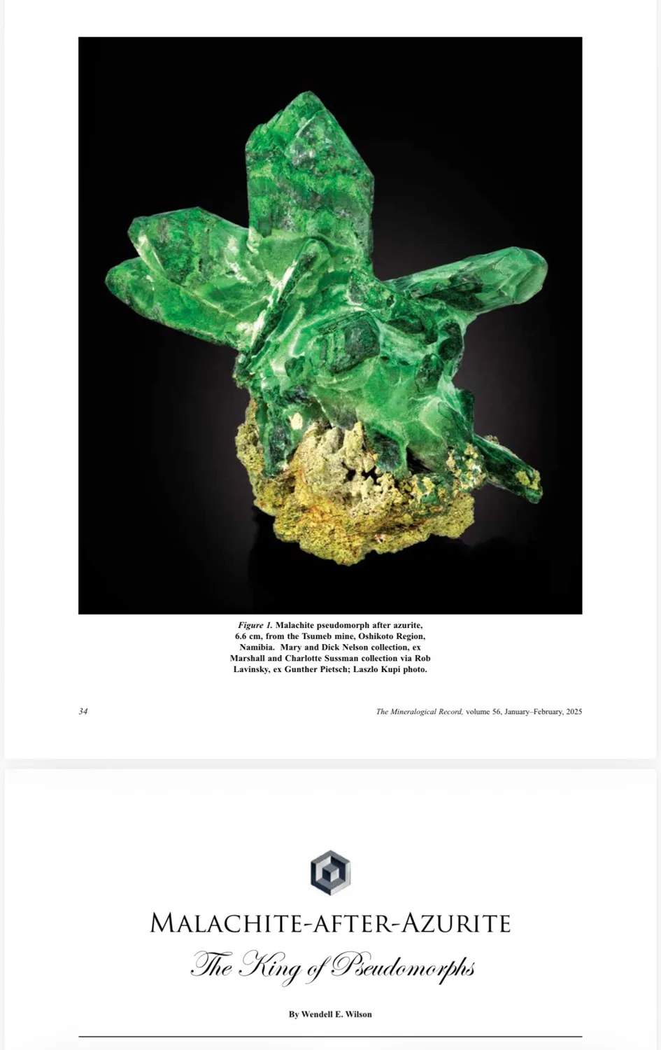 Malachite ps. Azurite (early 1900s) - image 5