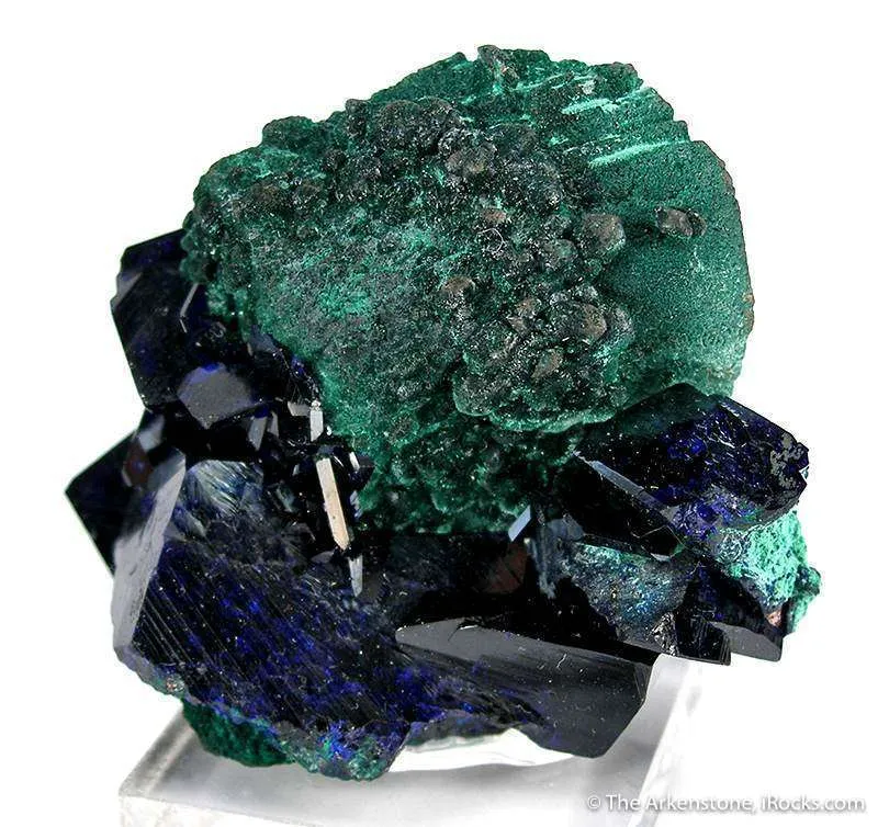 Malachite Ps. Azurite on Azurite image
