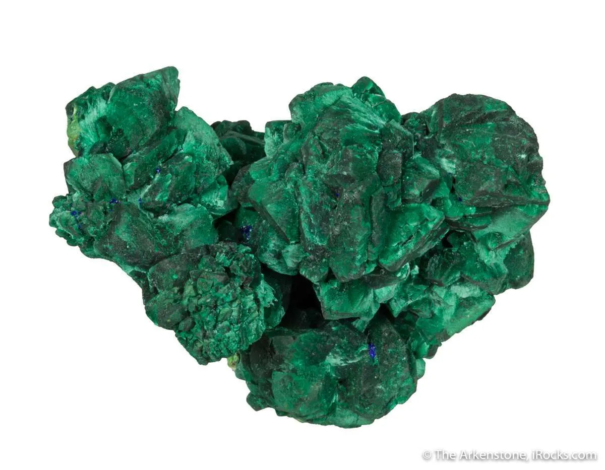 Malachite ps. Azurite, on Bayldonite ps. Mimetite - image 5