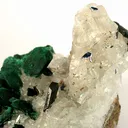 Malachite Ps. Azurite on Calcite - image 2