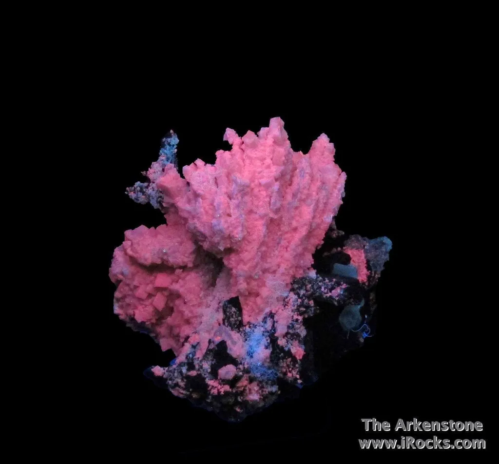 Malachite ps. Azurite on Dolomite (fl) with Cerussite - image 7