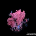 Malachite ps. Azurite on Dolomite (fl) with Cerussite - image 7