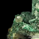 Malachite ps. Azurite on Dolomite (fl) with Cerussite - image 5