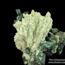 Malachite ps. Azurite on Dolomite (fl) with Cerussite - image 3
