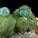 Malachite ps. Azurite on Smithsonite - image 1