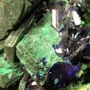 Malachite Ps. Azurite, With Azurite - image 2