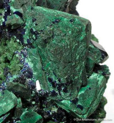 Malachite Ps. Azurite, With Azurite - image 3