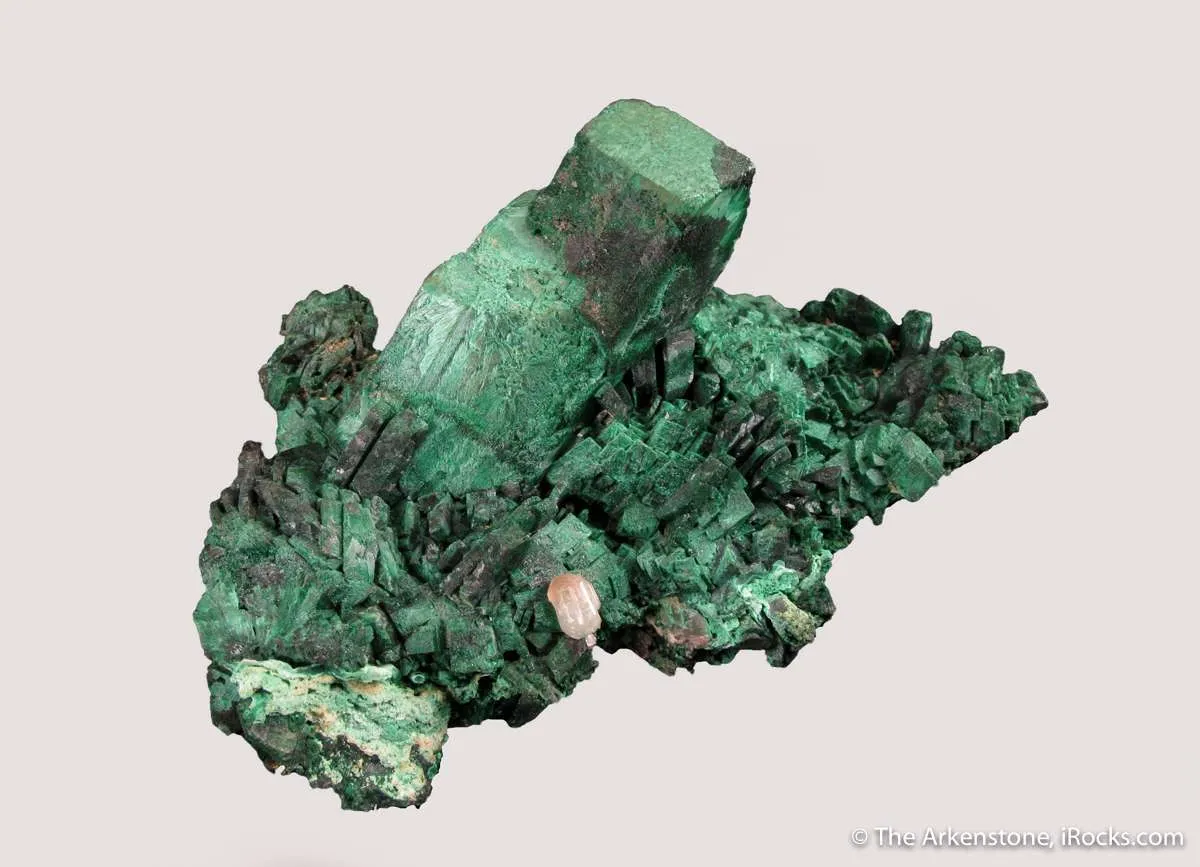 Malachite ps. Azurite, with Cerussite - image 4
