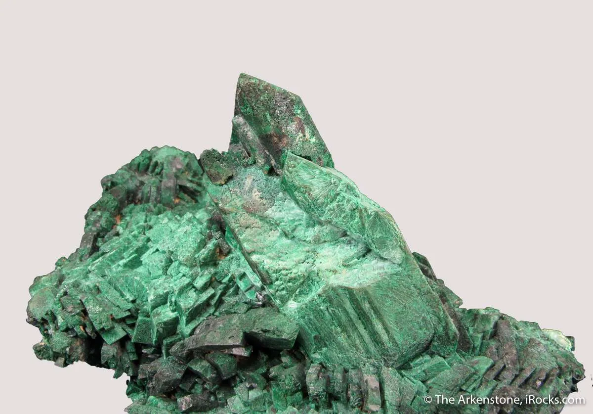 Malachite ps. Azurite, with Cerussite - image 8