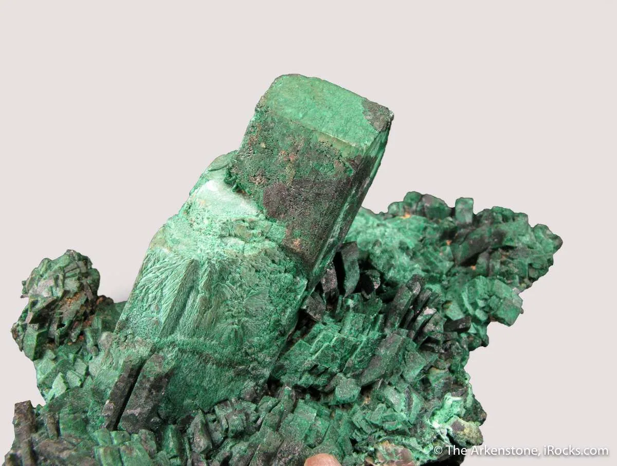 Malachite ps. Azurite, with Cerussite - image 6