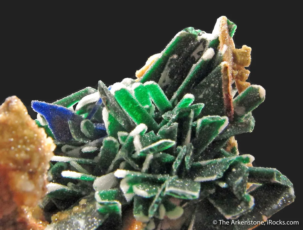 Malachite ps. Azurite with Quartz caps - image 2