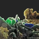 Malachite ps. Azurite with Quartz caps - image 4