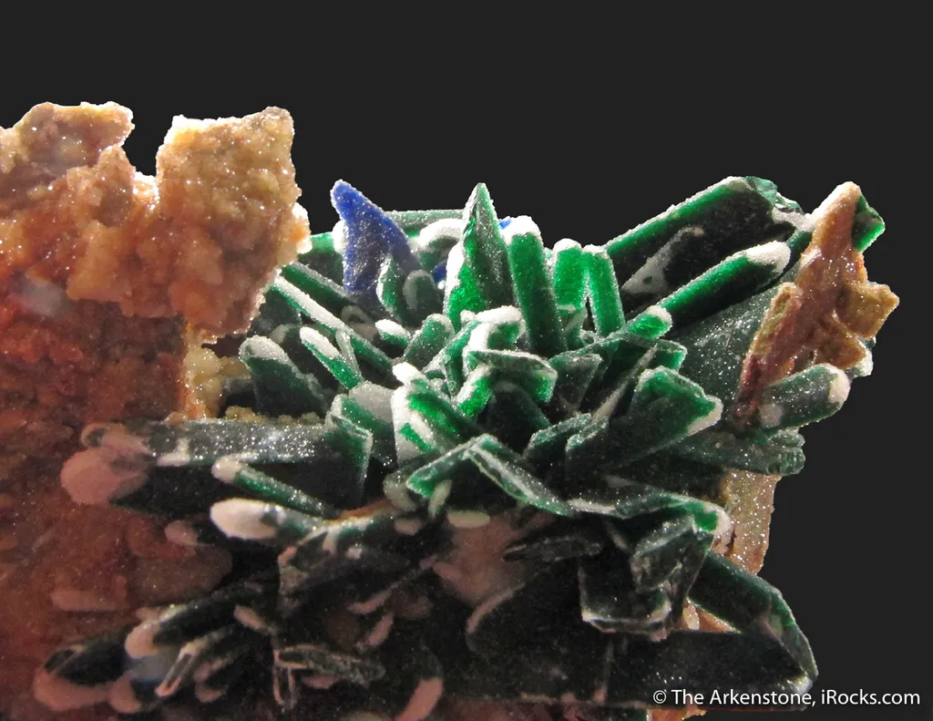 Malachite ps. Azurite with Quartz caps - image 5