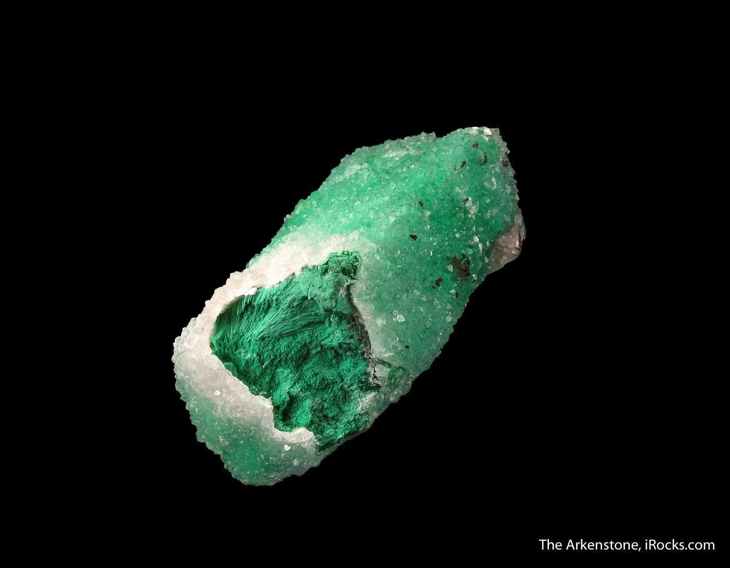 Malachite ps. Azurite, with Quartz covering - image 2