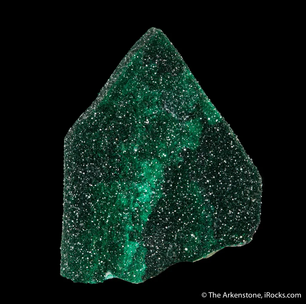 Malachite pseudo after Azurite with Quartz - image 2
