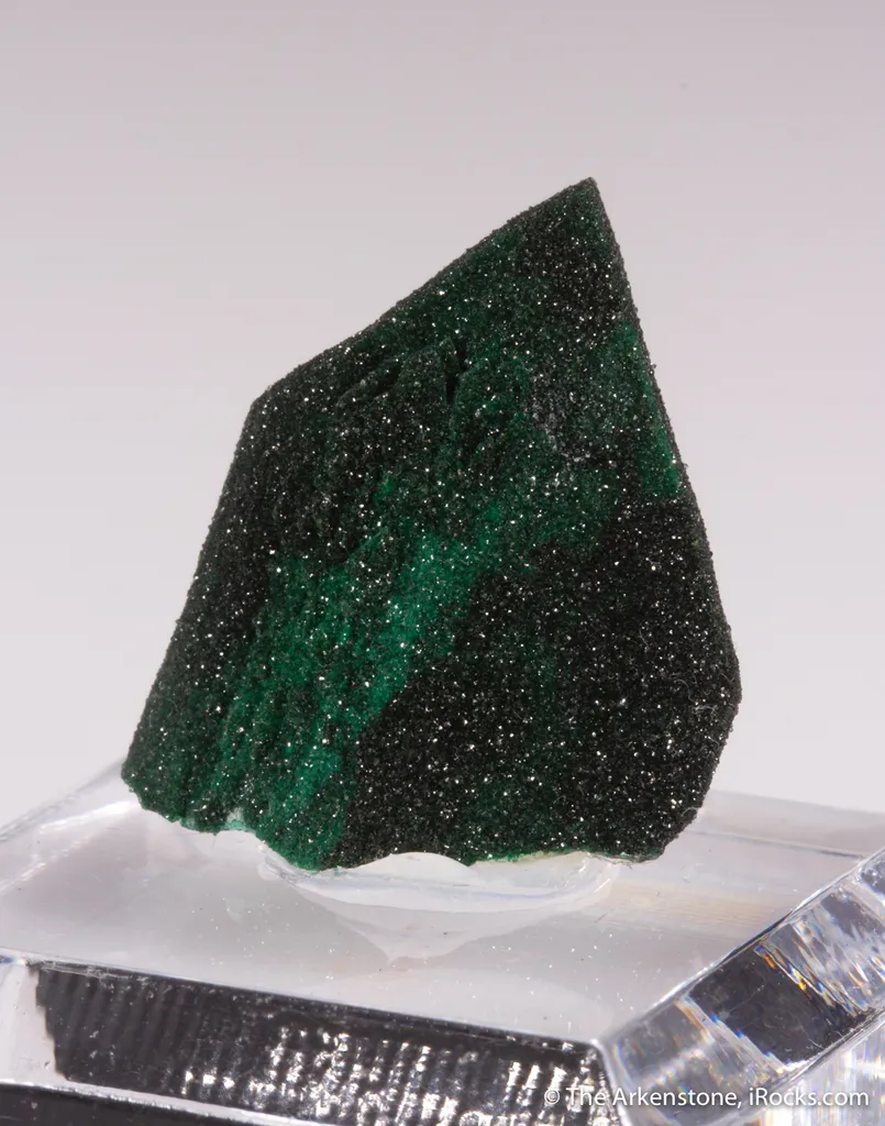 Malachite pseudo after Azurite with Quartz - image 3
