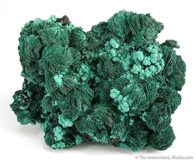 Malachite Pseudo. After Azurite With Secondary Malachite image