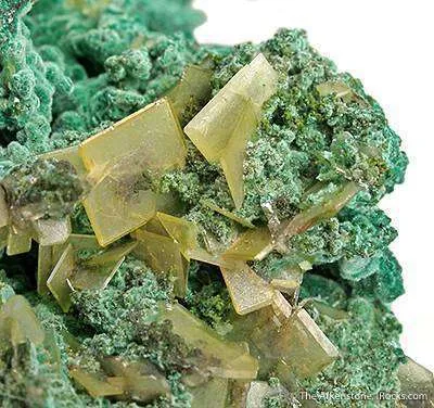 Malachite Pseudo. After Copper, With Wulfenite - image 3