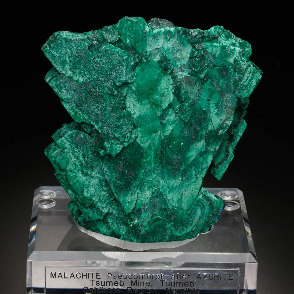 Malachite Pseudomorph after image