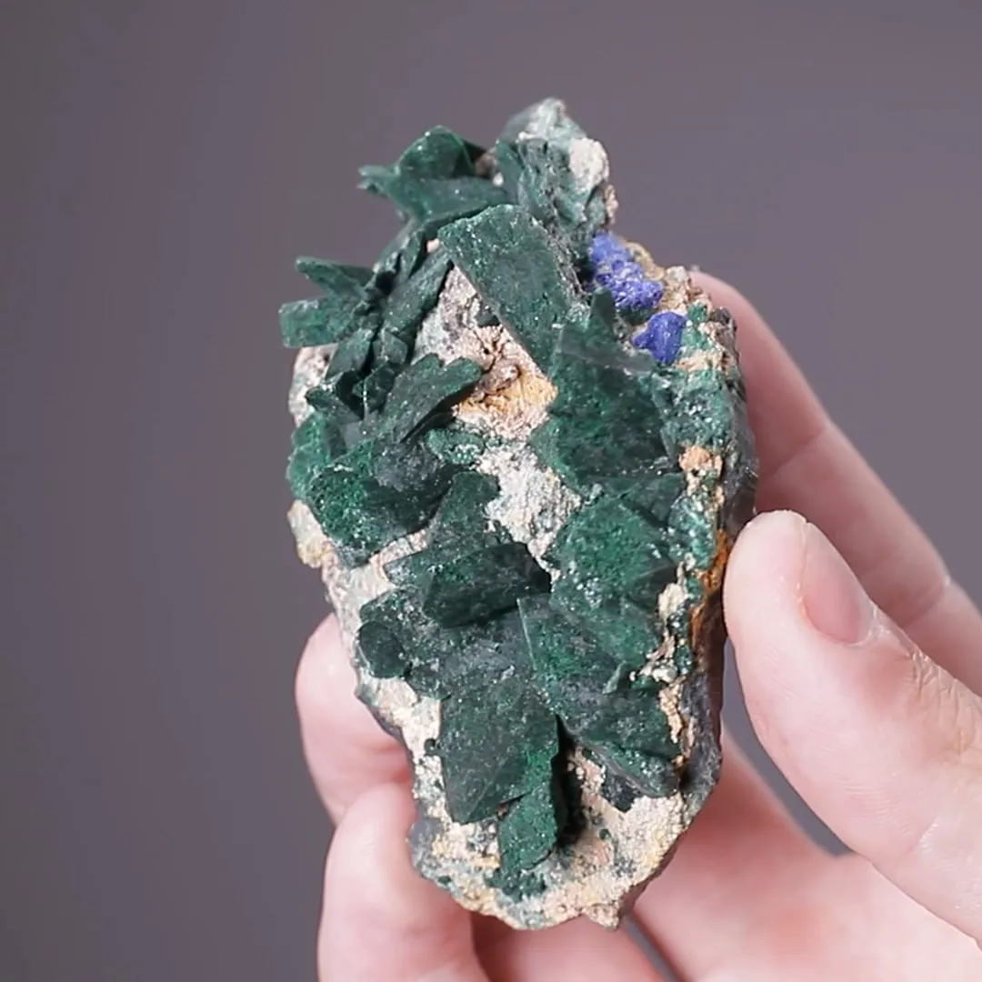 Malachite pseudomorph after Azurite - image 2