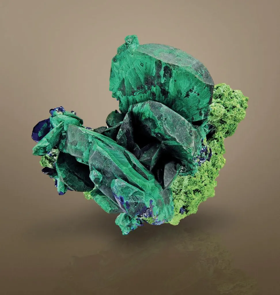 Malachite pseudomorph after Azurite image