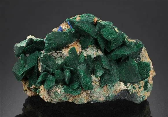 Malachite pseudomorph after Azurite - image 1