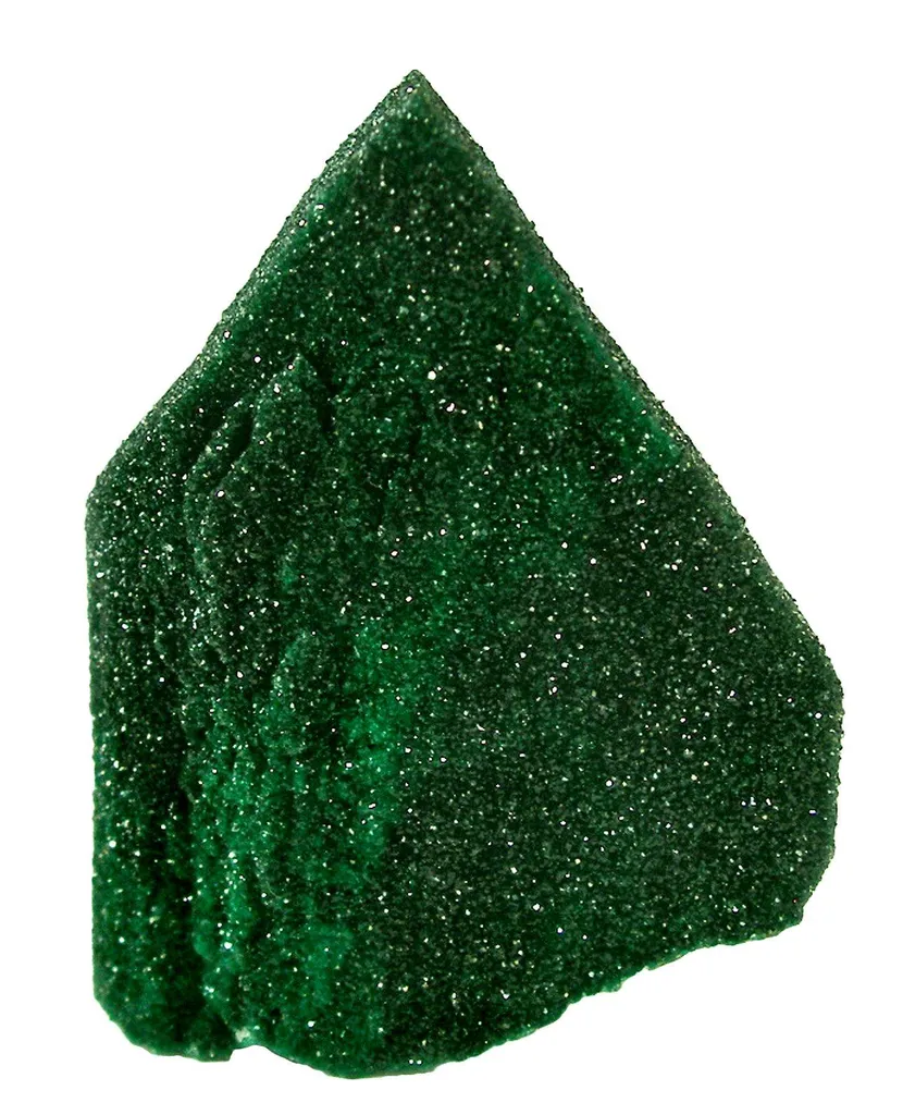 Malachite Pseudomorph After Azurite Coated With Quartz image