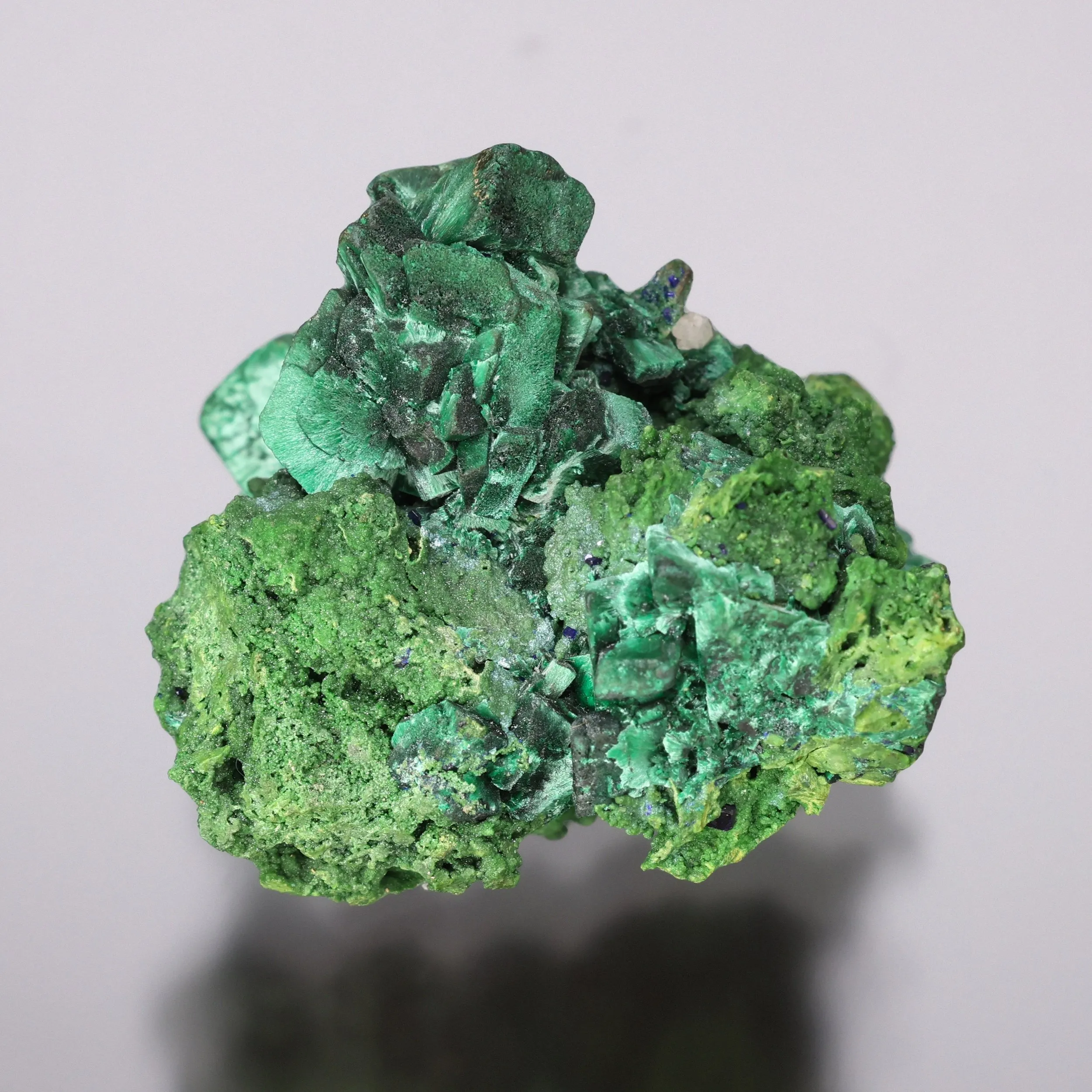 Malachite Pseudomorph after Azurite on Balydonite - image 1