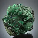 Malachite Pseudomorph After Azurite on Olivenite - image 1