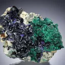 Malachite Pseudomorph After Azurite with Azurite - image 1