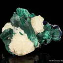 Malachite Pseudomorph after Azurite, with Calcite - image 2