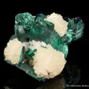 Malachite Pseudomorph after Azurite, with Calcite - image 4