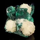 Malachite Pseudomorph after Azurite, with Calcite - image 5